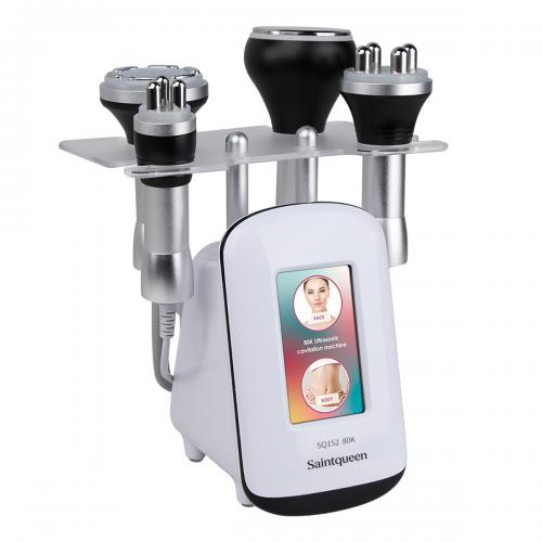 SQ152 Basic, 4in1 80K Ultrasonic Cavitation Machine, Vacuum RF Body Sculpting & Skin Tightening Device for Face & Body , US Plug