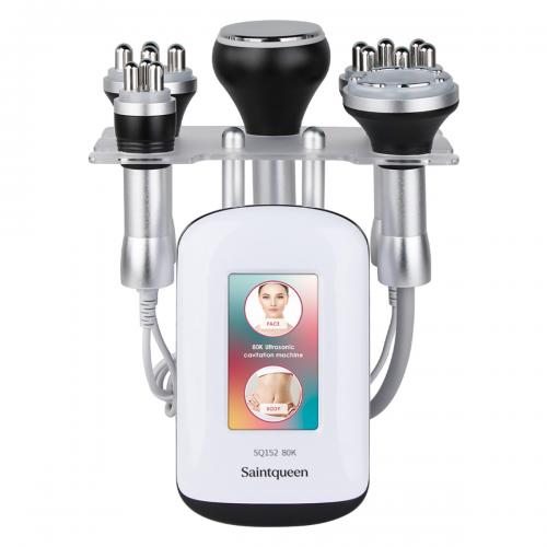 SQ152 Pro, 5in1 80K Ultrasonic Cavitation & Multi-Polar RF for Body Shaping, Face Lifting, Wrinkle Reduction & Skin Elasticity Improvement, US Plug