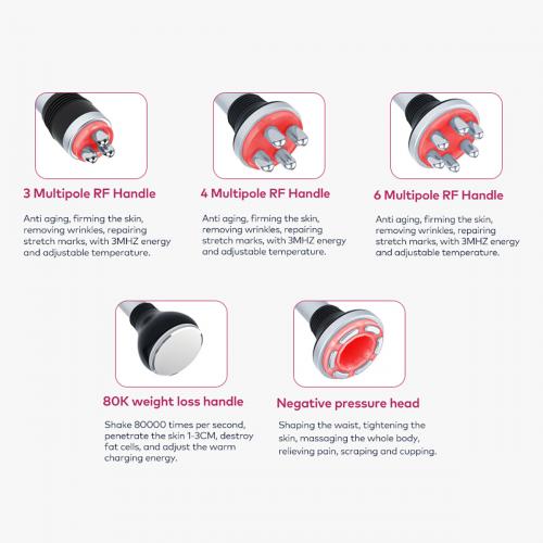 SQ152 Pro, 5in1 80K Ultrasonic Cavitation & Multi-Polar RF for Body Shaping, Face Lifting, Wrinkle Reduction & Skin Elasticity Improvement, US Plug