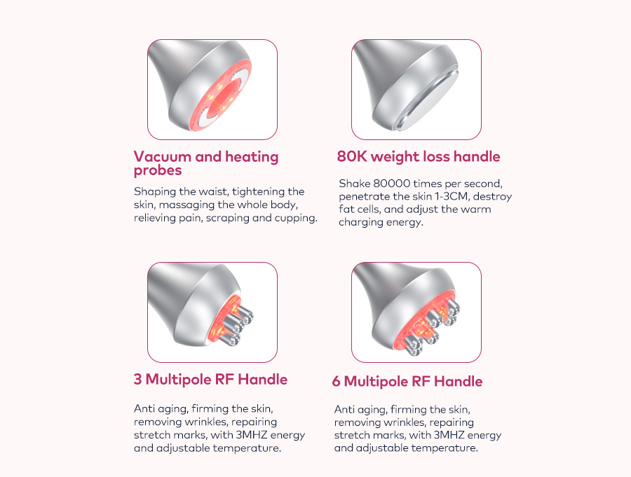 Four replaceable functional probes