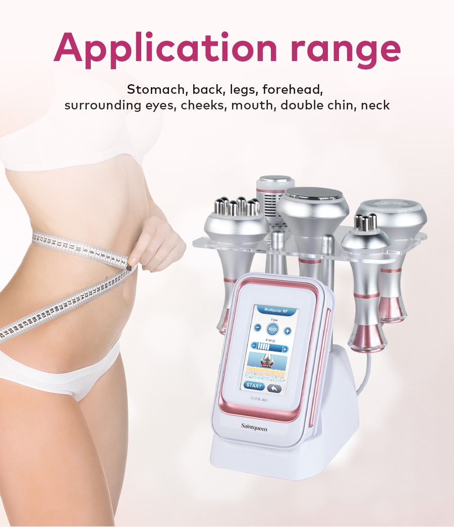 SQ176B Pro 5-in-1 80K Cavitation Machine application range