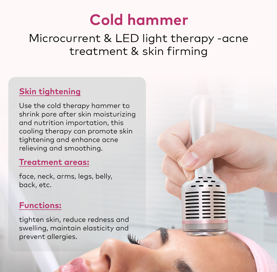 Cold hammer skin tightening