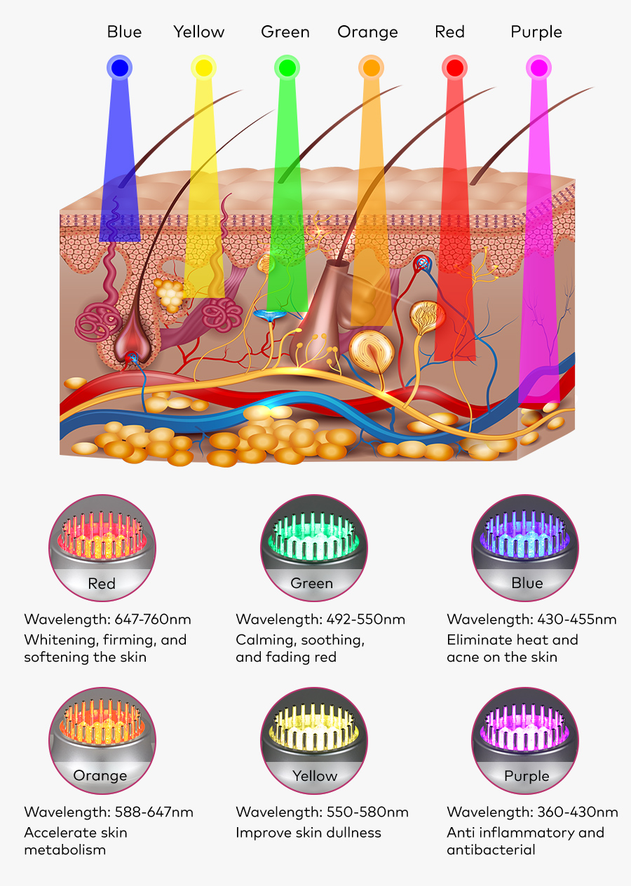 7-Color LED Wavelengths