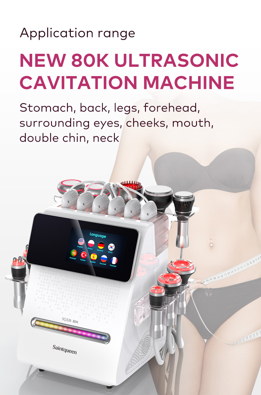 SQ126A Max 11-in-1 80K Cavitation Machine