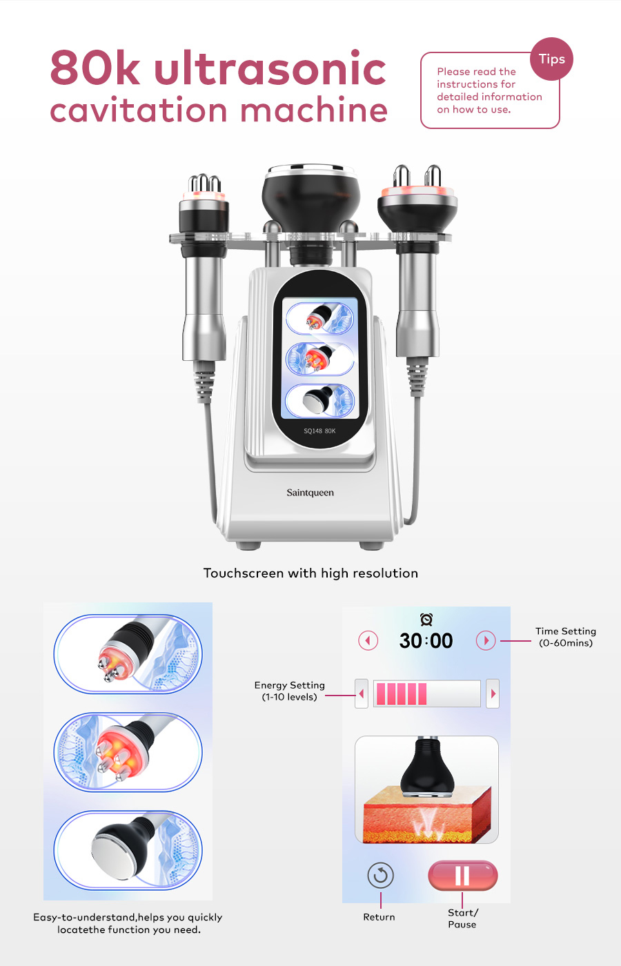 3-Pole RF face and eye care