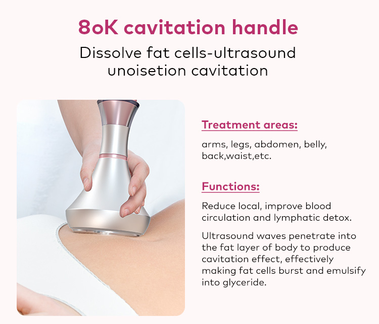 80K Cavitation Handle Detail