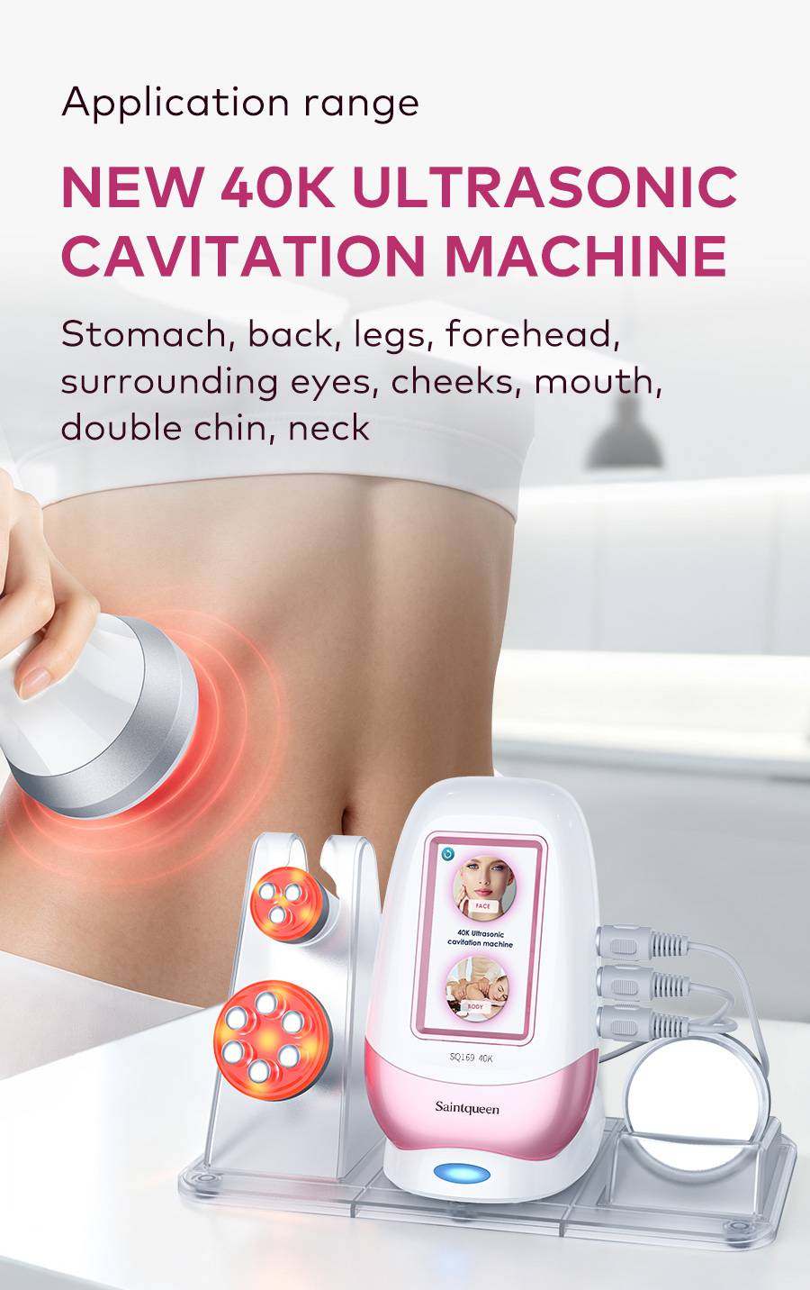 SQ169 Basic 3-in-1 40K Ultrasonic Cavitation Body Sculpting Machine