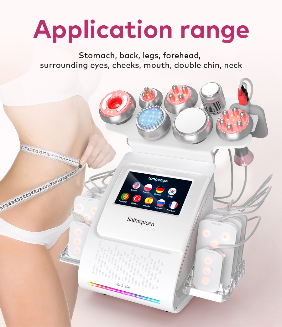 SQ85D Plus 9-in-1 80K Ultrasonic Cavitation Machine