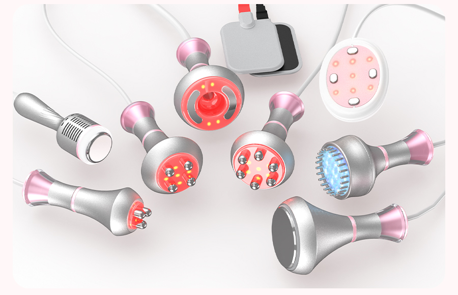 Multi-pole RF skin tightening